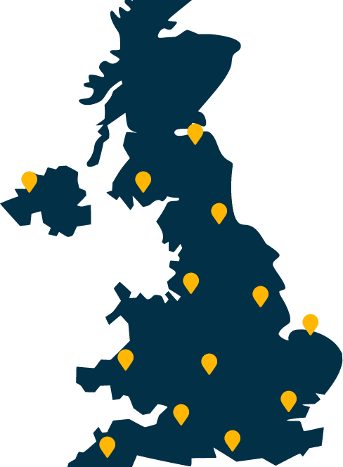 Blue map UK